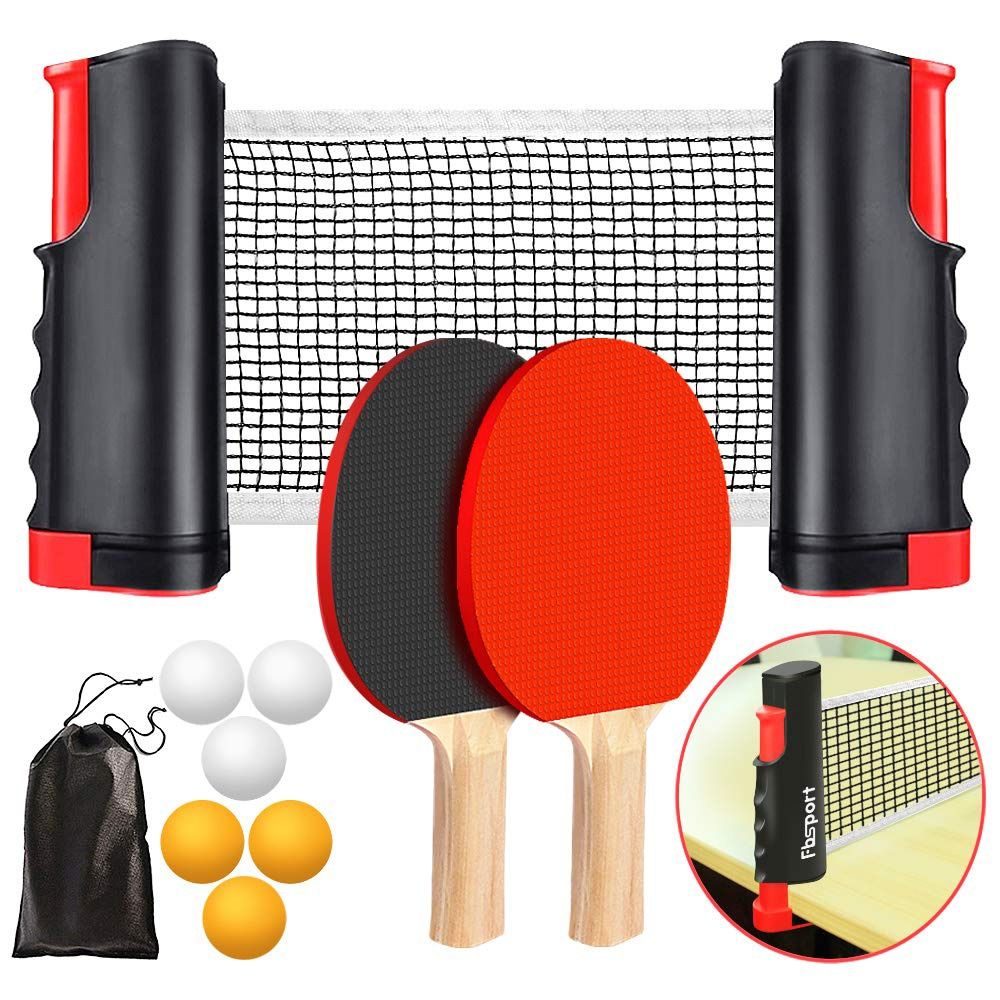 Table Tennis Match - 折りたたみ式ネット ピンポンネットフレームセット キャリーバッグ付属 完全なアクセサリー テーブルテニスセット 簡単なセットアップデザイン