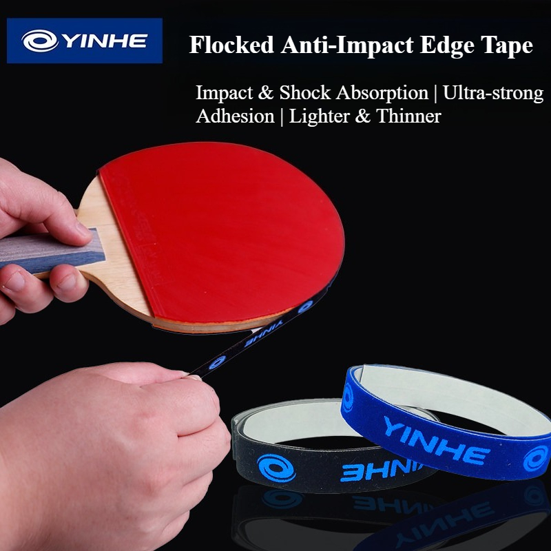 Side Tape Racket - Yinhe 自己粘着テープ卓球ラケットエッジガードスポンジ/植毛エッジ衝突防止ピンポンバットサイドプロテクターストリップ