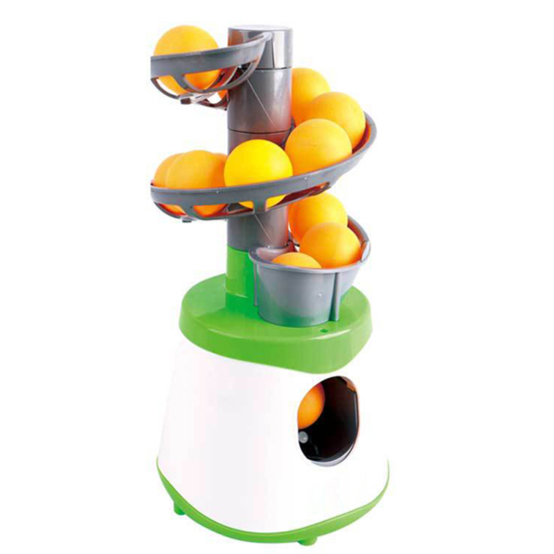 Robot Ball Machine - 4 * 単三電池ミニ卓球ロボットサービスピッチングマシントレーナー大人子供スポーツゲームギフトラケットスポーツ 40+ ピンポンボール