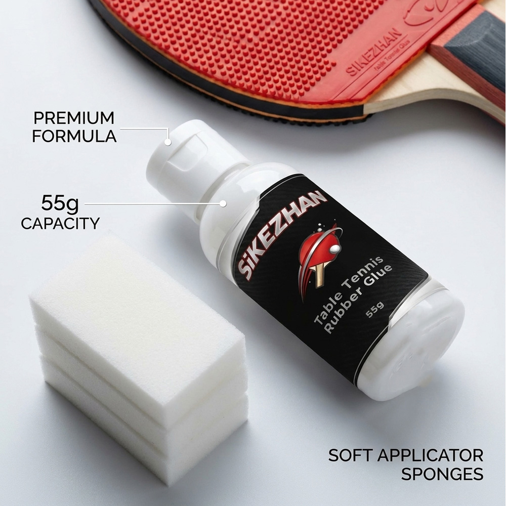 55G 卓球ラバー接着剤ピンポンパドル接着剤 ラケット組み立 - Table Tennis Match のレビューと価格