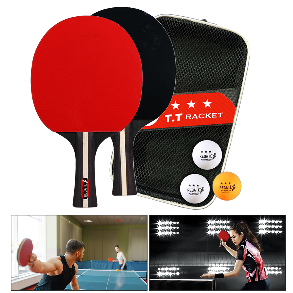 卓球ラケット,バッグ付き,ピンポンラケット,2ラケット,3ボ - Table Tennis Match のレビューと価格
