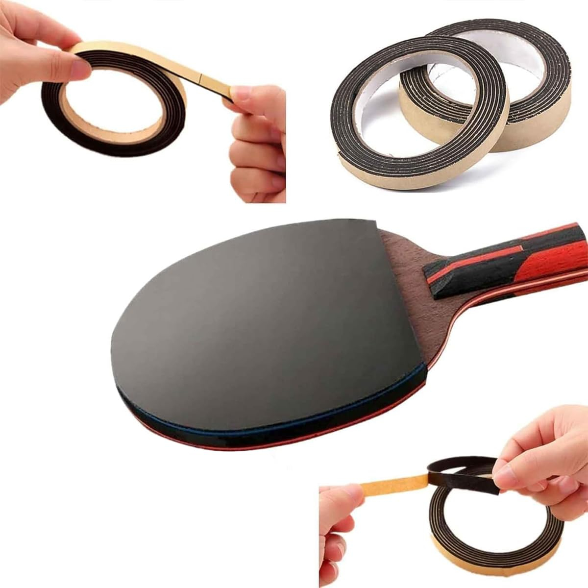1cm×2m 超厚エッジテープ、卓球ラケット側面保護用、ピン - Side Tape Racket のレビューと価格