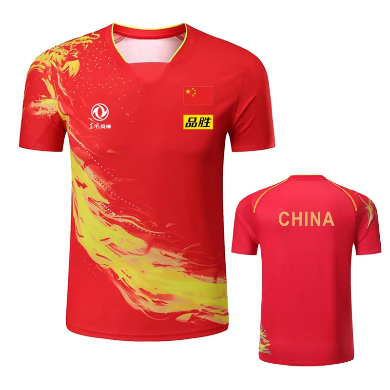 男性と女性のためのドラゴンプリント卓球Tシャツ,ファッション - Table Tennis Match のレビューと価格